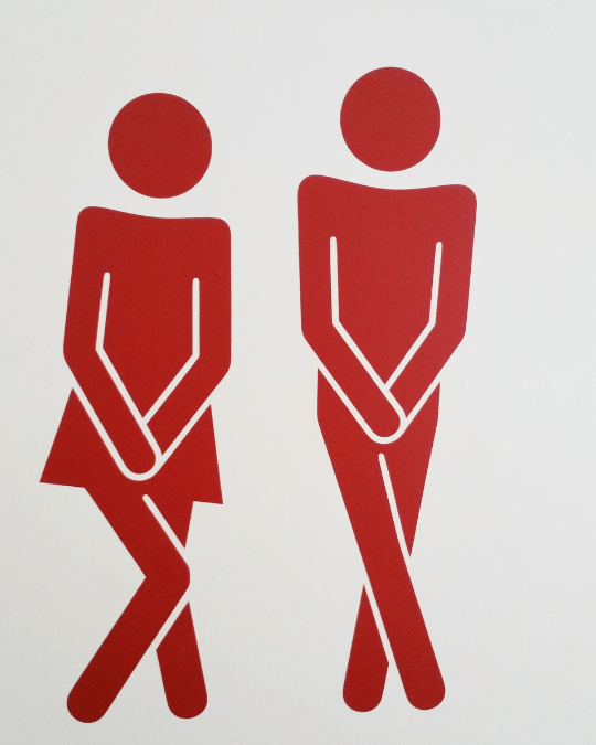 Ilustração incontinência urinária